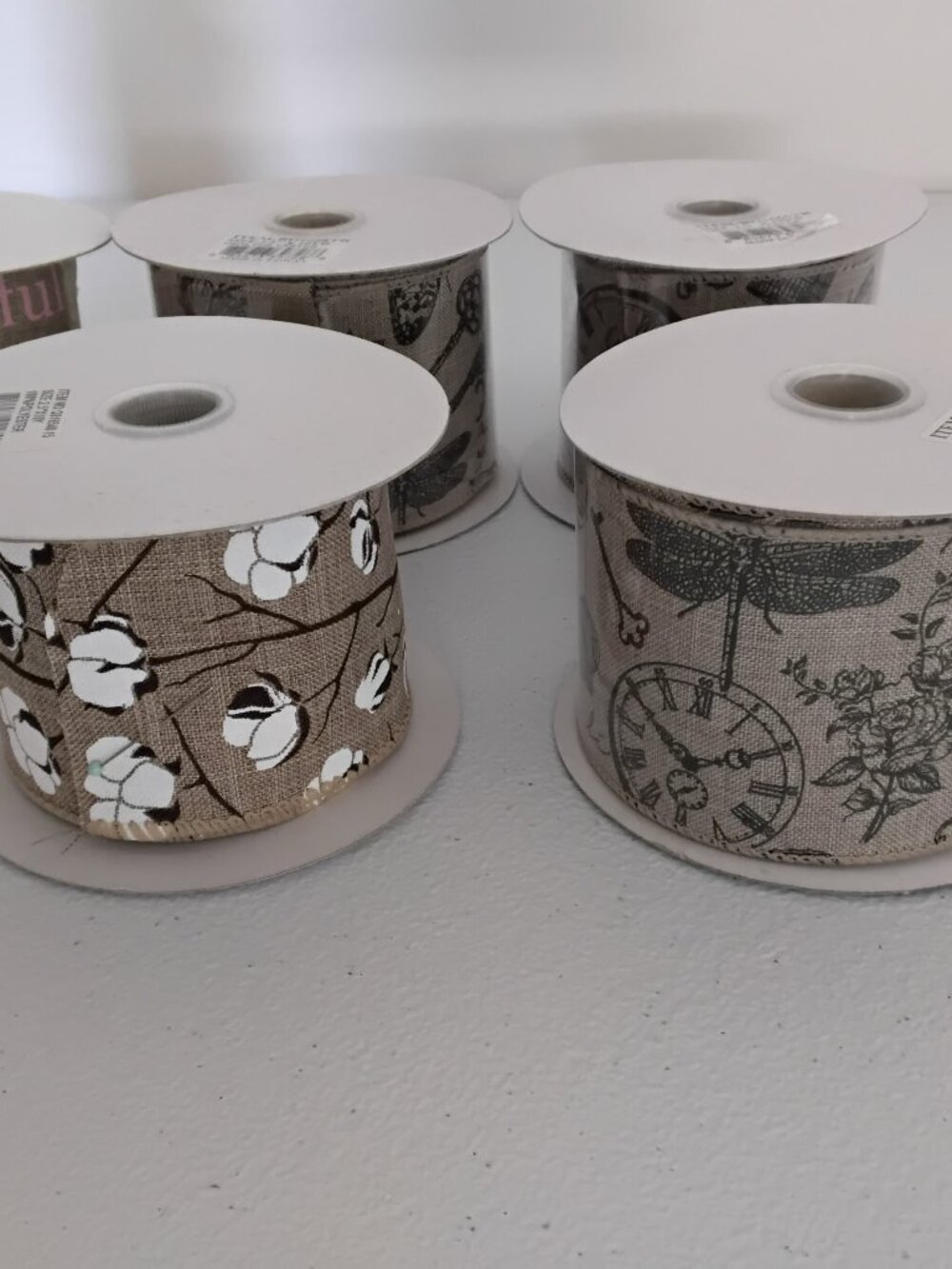 (5) Rolls of Ribbon for Arts and Crafts